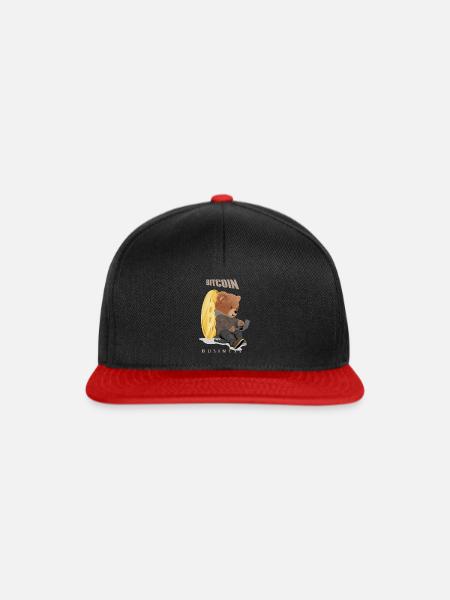 bitcoin-cryptocurrency-Börse-Investition - Snapback Cap - Schwarz/Rot