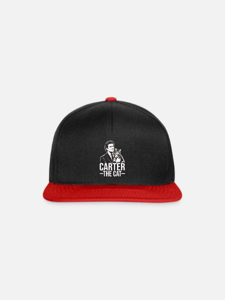 Carter the Cat - Snapback Cap - Schwarz/Rot