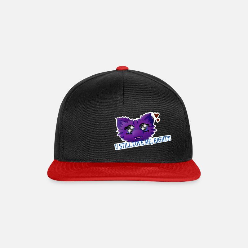 U still Love Me, right?! - Snapback Cap - Schwarz/Rot