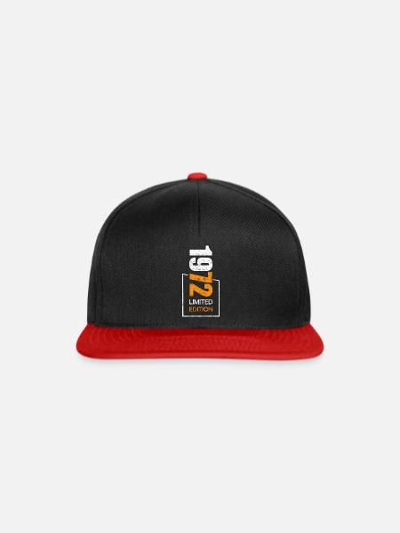 1972 - Snapback Cap - Schwarz/Rot