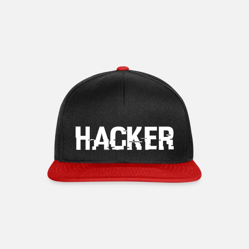 Hacker - Snapback Cap - Schwarz/Rot