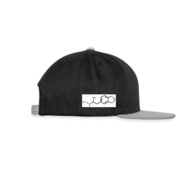 mdma Ecstasy Strukturformel - Snapback Cap - Schwarz/Grau - Rechts