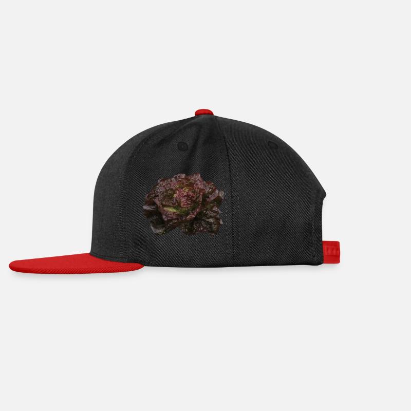Lettuce head red - Snapback Cap - black/red