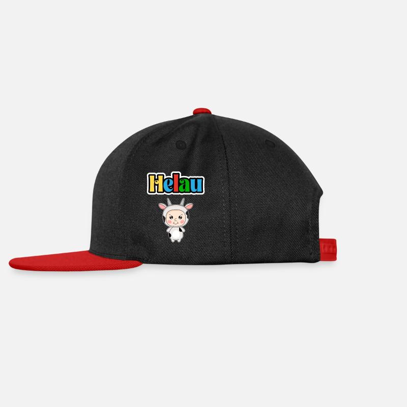 Süßes Karneval Tier, Meenz Helau, party - Snapback Cap - Schwarz/Rot