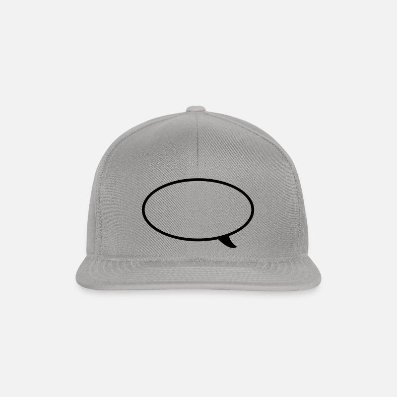 Speech bubble Line - Snapback Cap - graphite/graphite