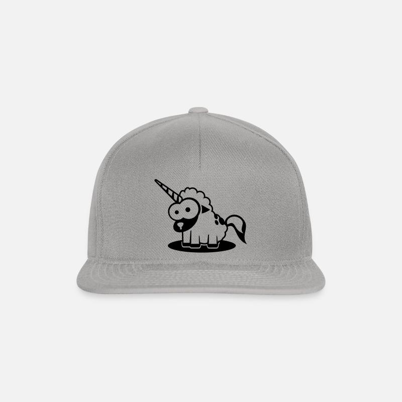Verwandlungskünstler Lambda: als Einhorn - Casquette snapback - graphite/graphite