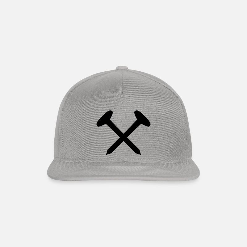 nägel - Snapback Cap - Graphit/Graphit