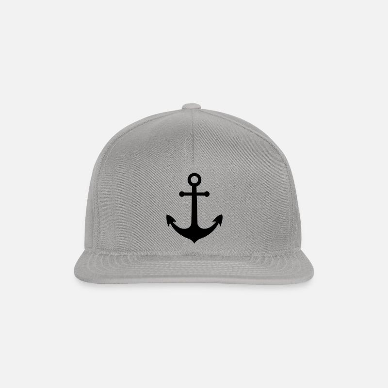 anchor - Snapback Cap - graphite/graphite