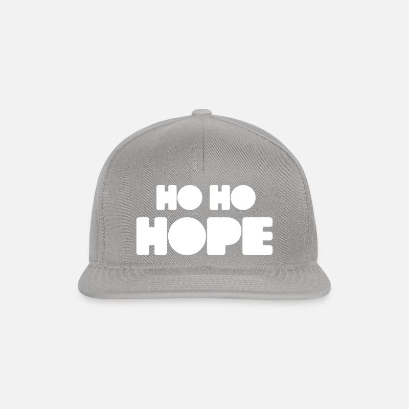 HO HO HOPE - Snapback Cap - Graphit/Graphit