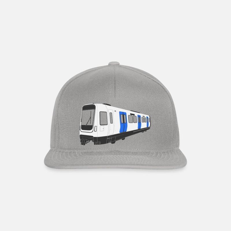 Stockholmer U-Bahn C30 - Snapback Cap - Graphit/Graphit