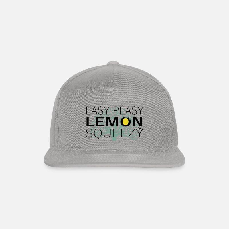 Easy Peasy Lemon Squeezy - Casquette snapback - graphite/graphite