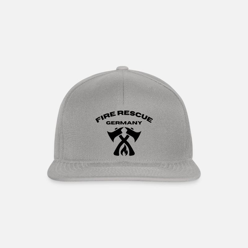 German Fire Rescue Fire Brigade - Snapback Cap - graphite/graphite