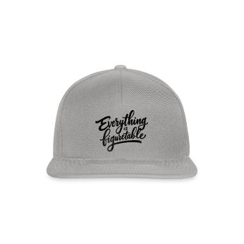 Everything is Figurtable - Snapback Cap - Graphit/Graphit - Vorne