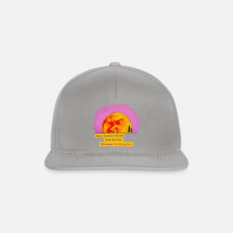 Le soleil levant - Casquette snapback - graphite/graphite