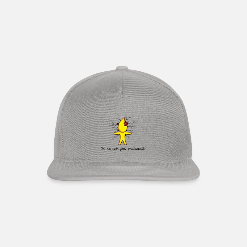 Je ne suis pas maladroite - Casquette snapback - graphite/graphite