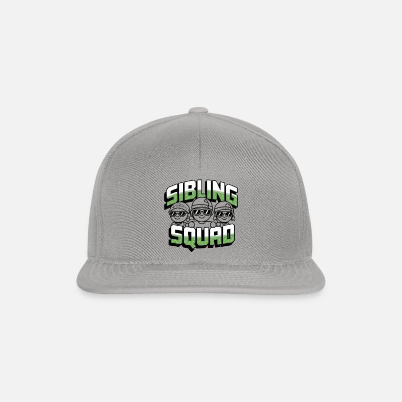 Sibling Squad Geschwisterliebe und Rivalität - Snapback Cap - Graphit/Graphit