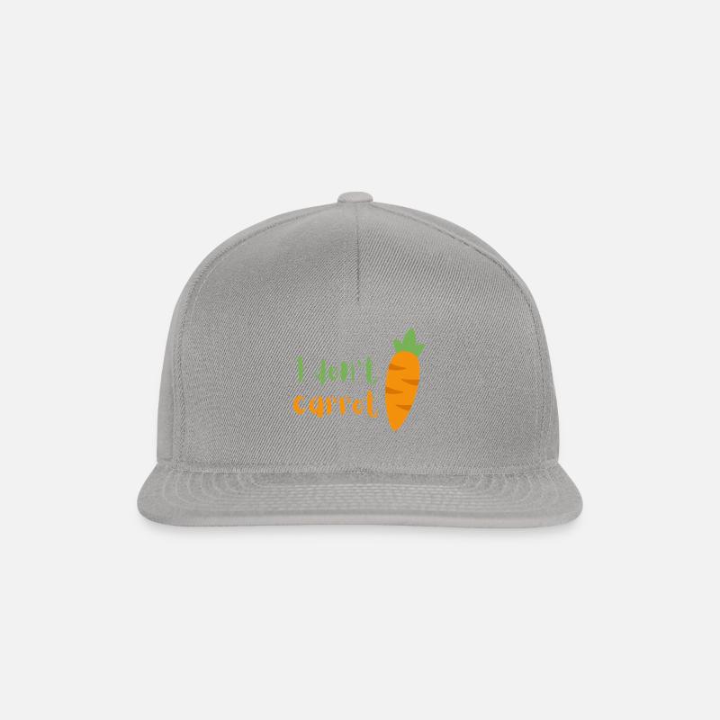 I don't carrot - Snapback Cap - graphite/graphite