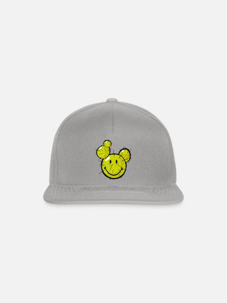 Smiley Cactus - Snapback Cap - Graphit/Graphit