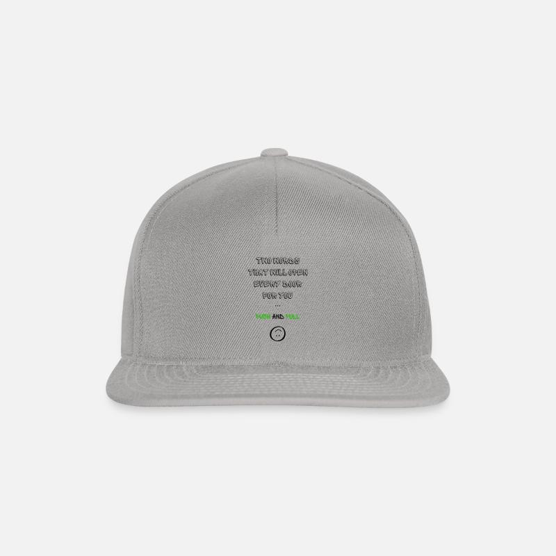 Unlock Laughter: Push & Pull - Snapback Cap - graphite/graphite