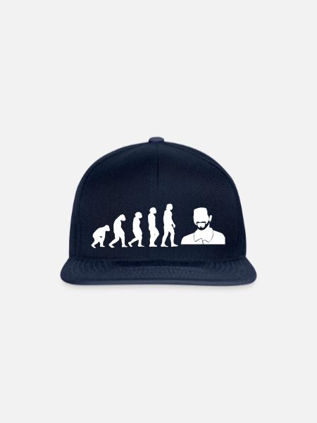 Evolution Bärtiger Papa - Snapback Cap - Navy/Navy