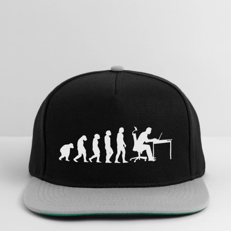 Evolution Of Man Coding Software Developer Program Snapback Cap