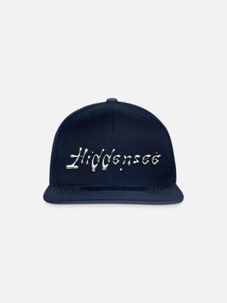 Hiddensee chrome Schriftzug - Snapback Cap - Navy/Navy