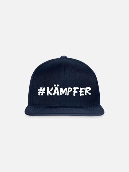 Kämpfer - Mut Kraft Glücksbringer - Snapback Cap - Navy/Navy