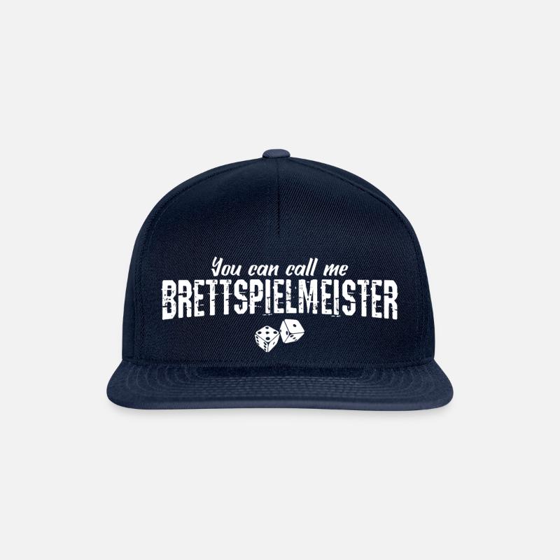 Brettspiele Brettspiel Spieleabend - Snapback Cap - Navy/Navy
