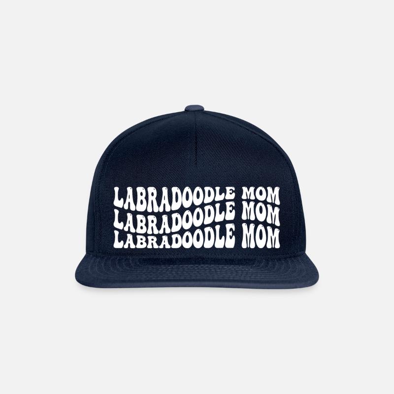 Labradoodle Mom - Snapback Cap - Navy/Navy