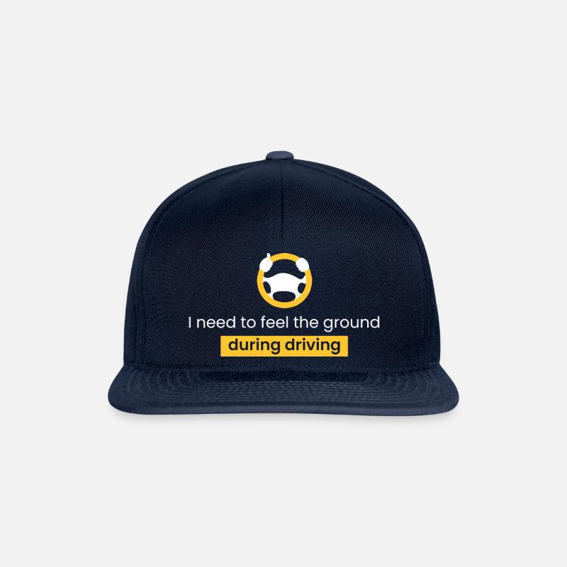 Feeling the ground while driving - Snapback Cap - navy/navy