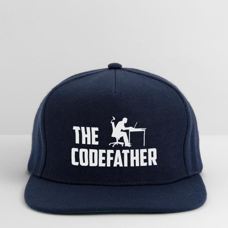 The Codefather Programmer Coder Developer Software Snapback Cap