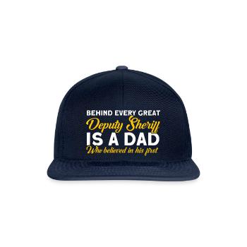 Papa Shérif adjoint Papa Père - Casquette snapback - marine/marine - Devant