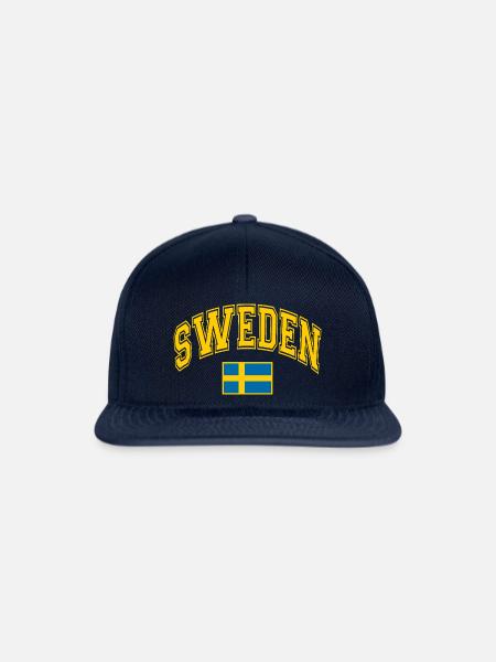 Schweden Flagge - Snapback Cap - Navy/Navy