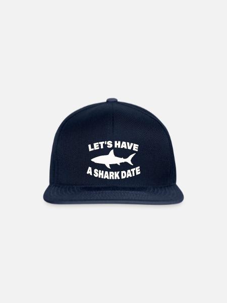 SHARK DATE - Snapback Cap - Navy/Navy