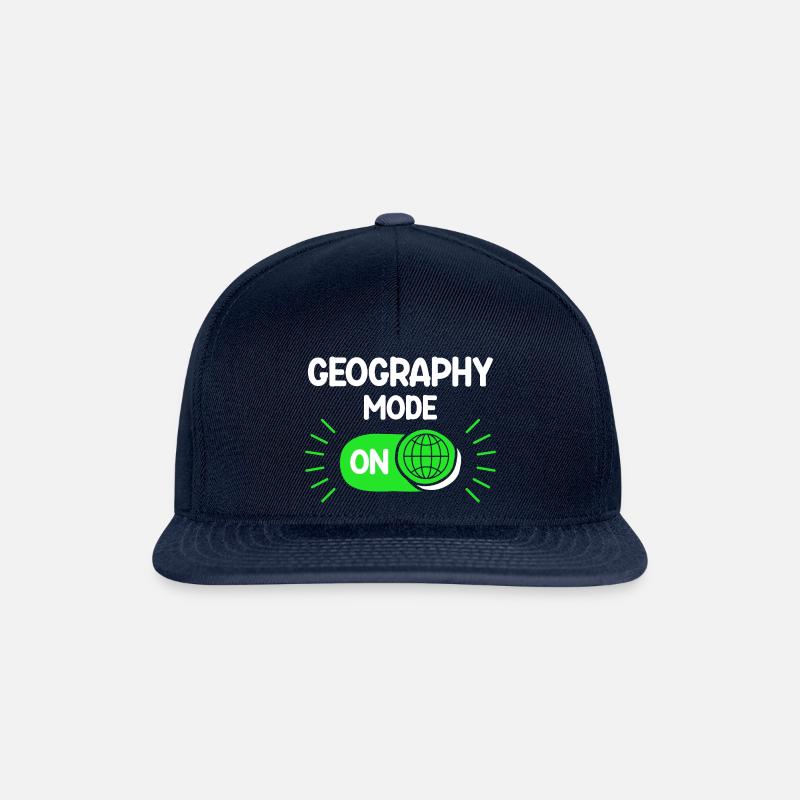 Geography Mode - Snapback Cap - Navy/Navy