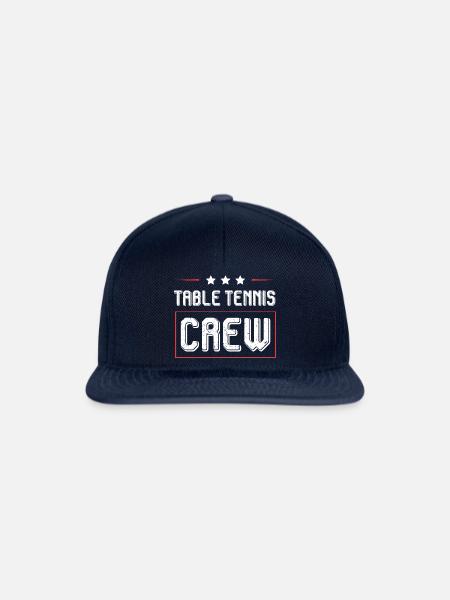 Table Tennis Crew - Snapback Cap - Navy/Navy