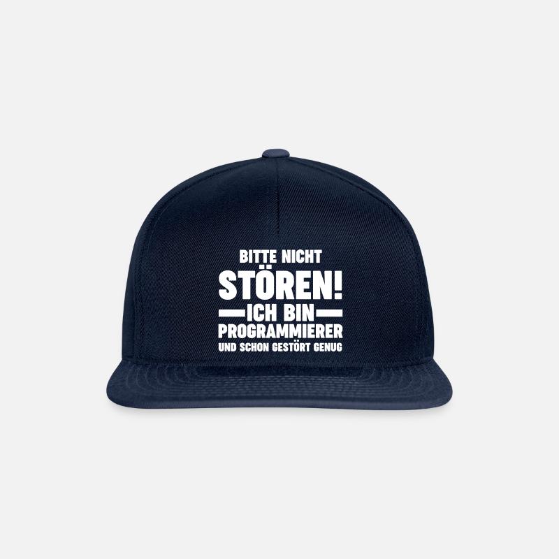Programmieren Entwickler Coder Programmierer - Snapback Cap - Navy/Navy