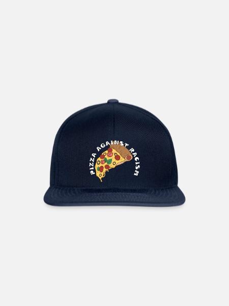 Pizza Against Racism – Statement - Snapback Cap - Navy/Navy
