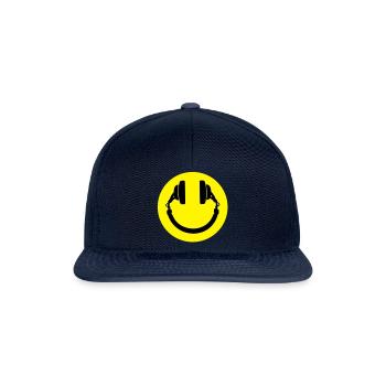 Smiley Headphones - Snapback Cap - navy/navy - Front