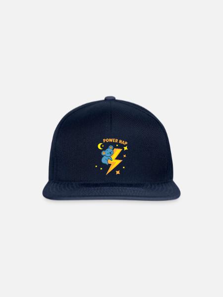 Power Nap Koala - Snapback Cap - Navy/Navy