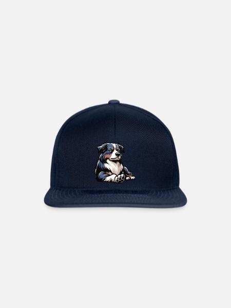 Australian Shepherd Aussie Aussiebesitzer Aussies - Snapback Cap - Navy/Navy