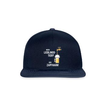 XLieblingstier (Dreifarbig) - Snapback Cap - Navy/Navy - Vorne