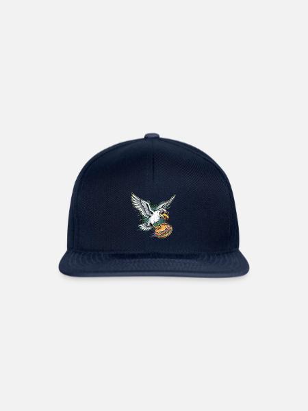 Fischbrötchen Möwe - Snapback Cap - Navy/Navy