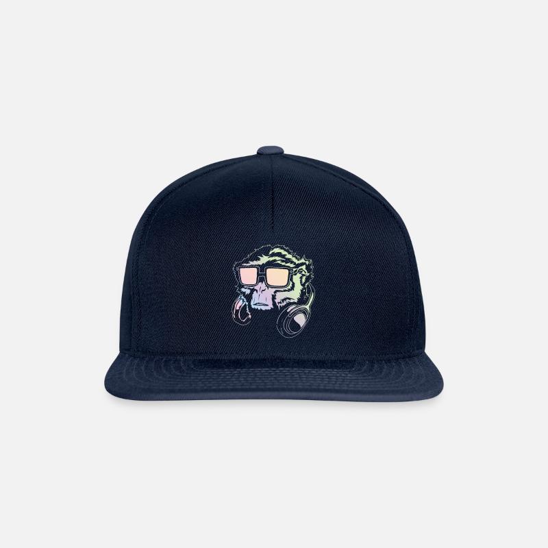Musique de Monkey DJ - Casquette snapback - marine/marine