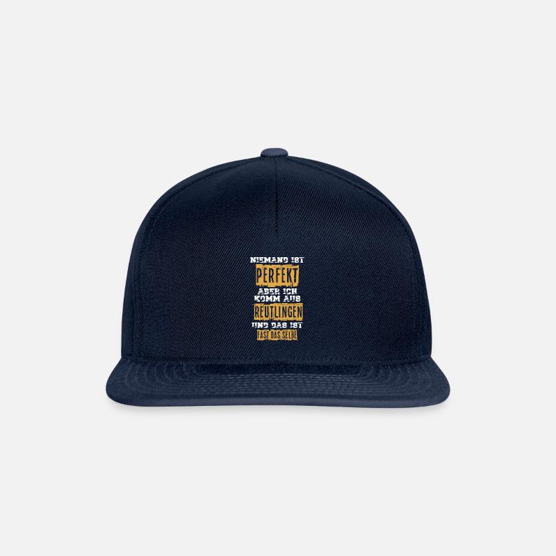 Reutlingener sind perfekt Reutlinger - Snapback Cap - Navy/Navy