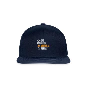 Meatball Meatball Food Gift - Snapback Cap - navy/navy - Front