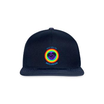 SAY YES TO INCLUSION - Casquette snapback - marine/marine - Devant