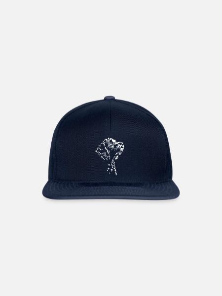 Cockapoo Silhouette Hunde Hund Wilsigns - Snapback Cap - Navy/Navy