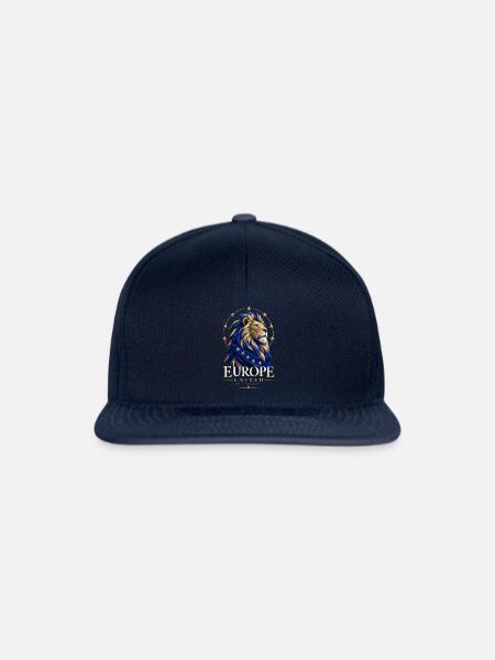 Löwe der EU in Blau-Gold - Snapback Cap - Navy/Navy
