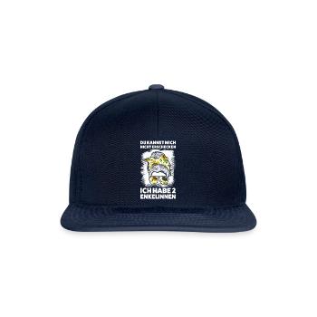 Oma & 2 Enkelinnen Familie Omas Geschenk - Snapback Cap - Navy/Navy - Vorne